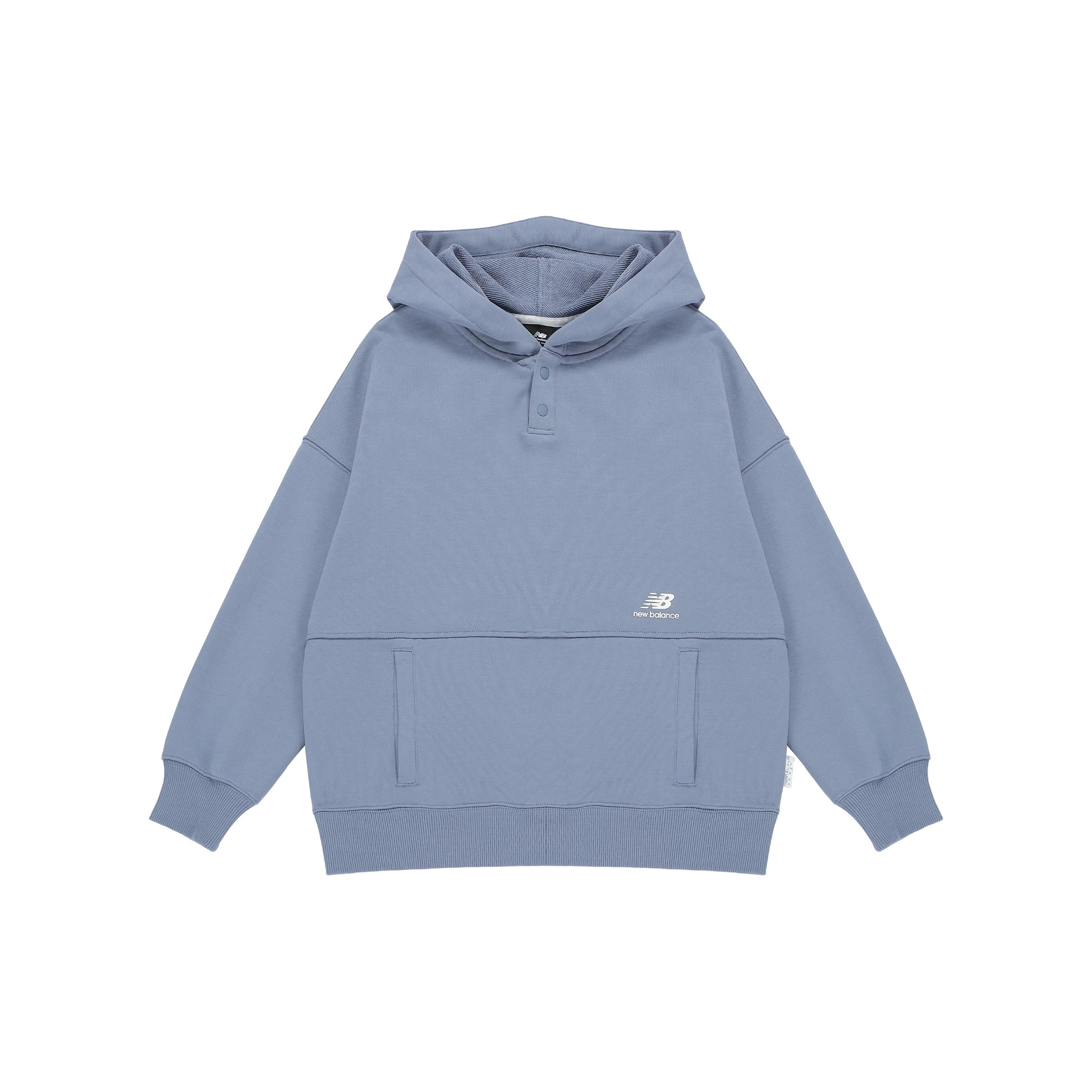 (WMNS) New Balance Classic Lifestyle Plain Hoodie Asia Sizing Blue Women s AWT23322-AGY M