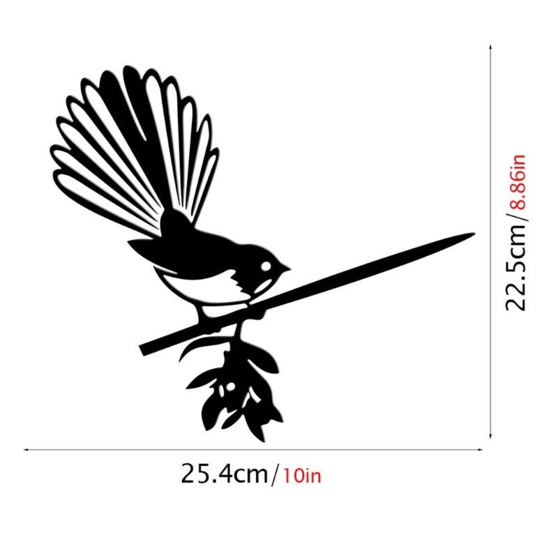 Metal Bird Stake Outdoor Garden Bird Statue Decorative Metal Animal Silhouettes for Tree Garden Decorative Bird Ornament