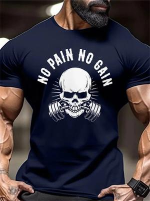 Ny Herr Fitness T-shirt Fierce Gym Sport Kortärmad Topp Snabbtorkande Rundhalsad T-shirt Träningskläder för Fitnesstävling