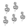 5 Pcs 3D Snake Nails Art Charms Snake Shape Nails Charms New Year Jewelry Accessories Snake Nails Art Rhinestones