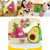 Adorable Original Creative Flip Plush Toy Dragon Fruit Dinosaur Doll Birthday Gift
