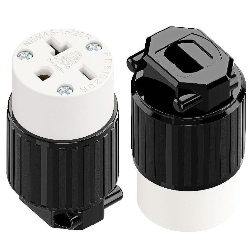 1Pcs America Nema L6-15P 6-15R Us Wire Industry Extension Power Connector L5-15P 5-20P 6-20P Assembly Locked Plug Socket 15A 20A