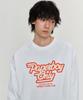 PAPERBOY Only Raglan Oversized Long Sleeve - White & Navy