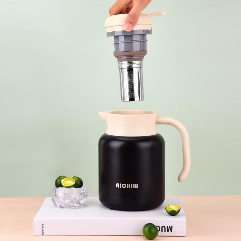 Aichiw 1000ml 304 Stainless Steel Insulated Pot