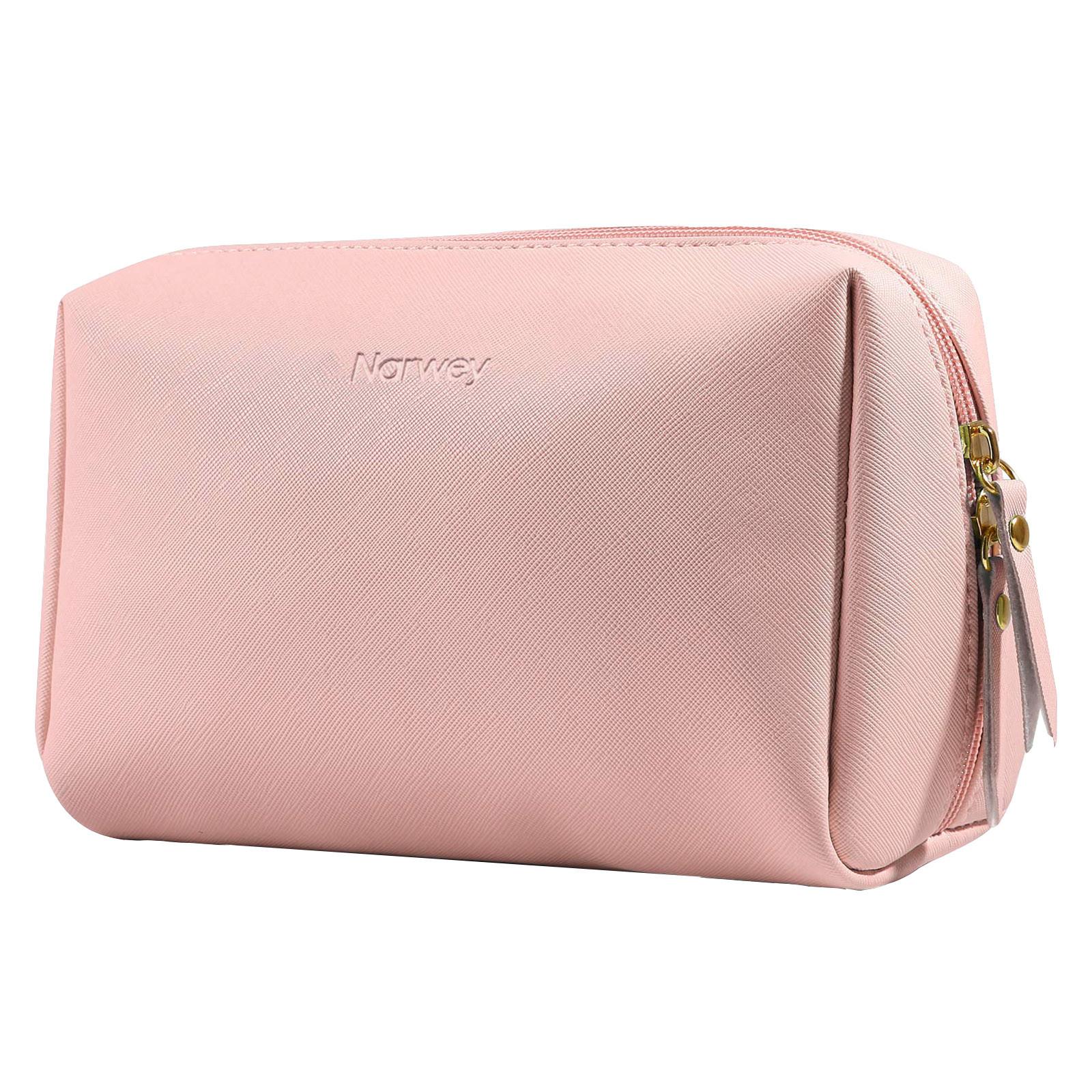 

Сумка для туалетных принадлежностей, косметичка, дорожная косметичка для женщин, водонепроницаемая веганская кожа One Size розовый