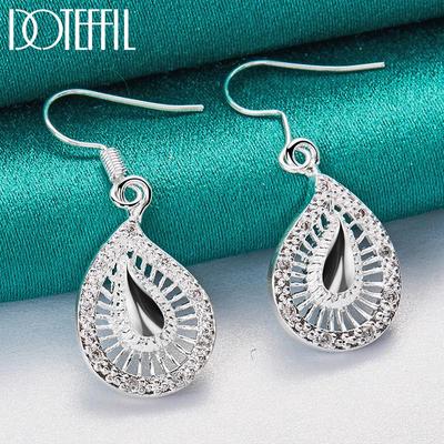 Silver Color Pendant Earrings Fashion Jewelry