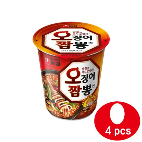 

Nongshim Ojingeo Jjambong Ramyun Маленькая чашка 67г (3 варианта) 4PCS