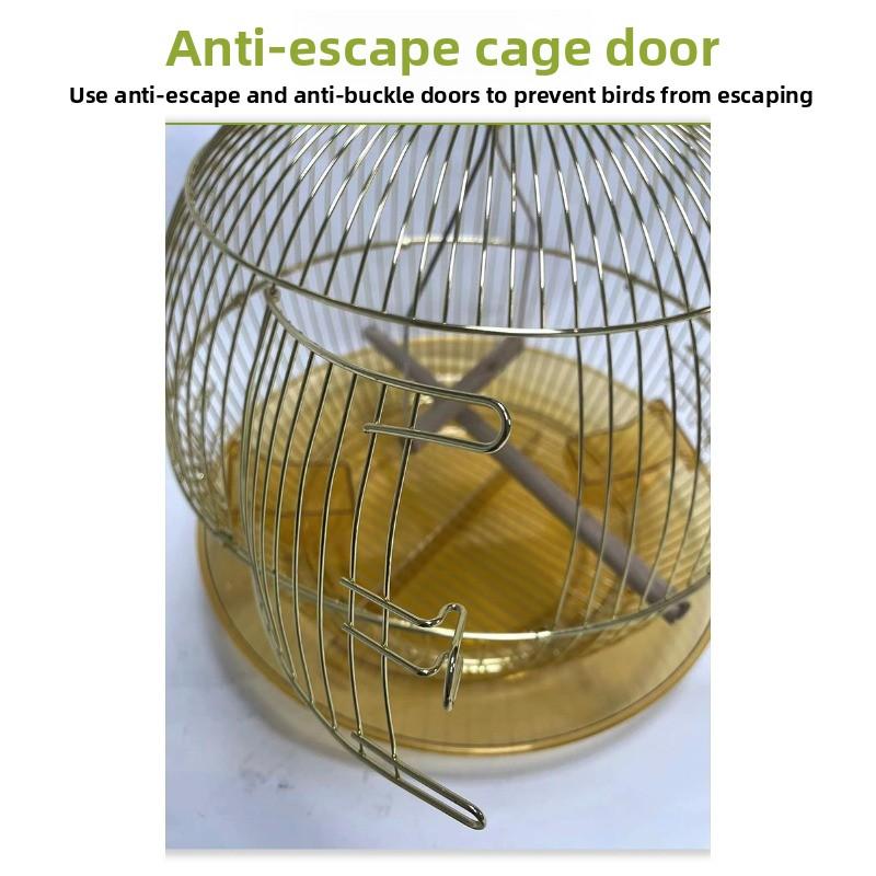 High-end Birdcage, Parrot Birdcage, Household and Villa Model, Convenient To Carry, Made of Metal Wire with an Attached Birdcage