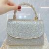 Elegant French Diamond Rhinestone Evening Handbag