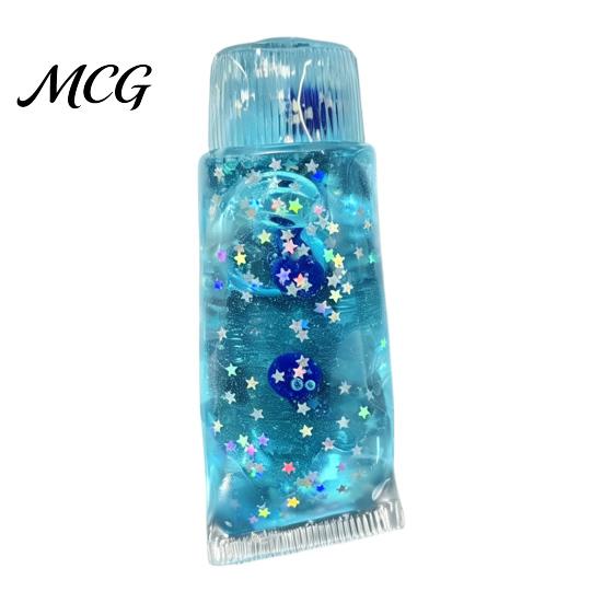 Toothpaste Tube Sensory Toy Stress Relief Toy, Slow Rising Clear Squeeze Soft Anxiety Relieving Fidget for Home Office School