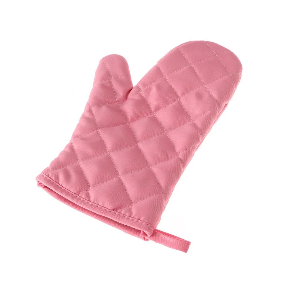 1PC New Portable Black Cotton Blend Thick Kitchen Baking Cook Insulated Padded Oven Gloves Mitt