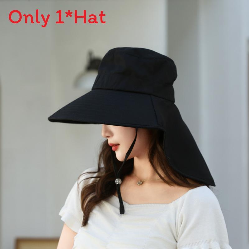 Summer Sun Protection Fisherman Hat With Wide Brim For Women Outdoor Activities