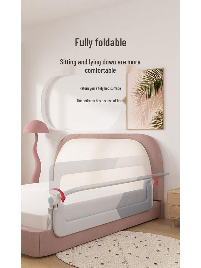 Baby Bed Rail: No-Install Safety Guard for Children