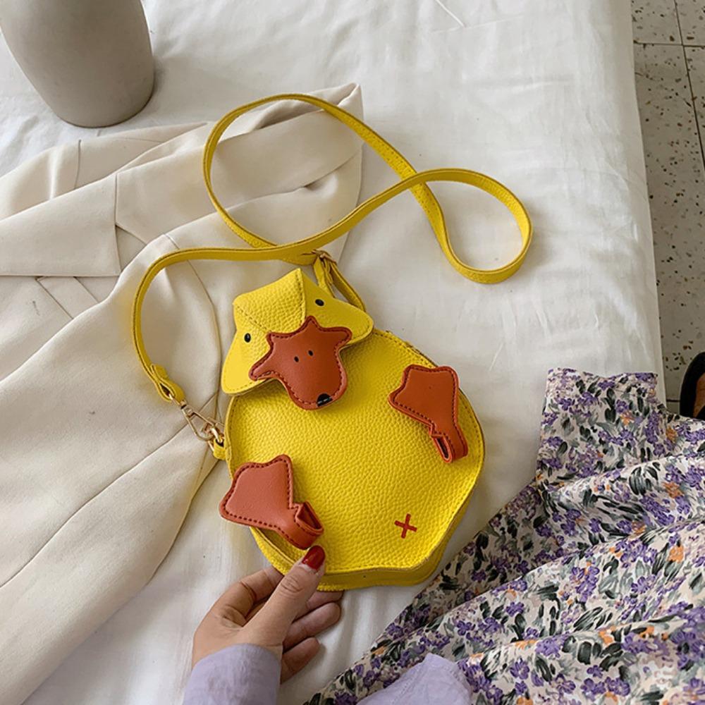 Contrast Color Duck Shape Bag Cute Crossbody Bag Fashion Cartoon Duck Bag  Girls
