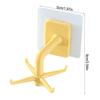 4-claw Wall Hooks Cooking Tool Spoon Storage Holder Self Adhesive 360° Swivel Multi-functional Kitchenware Hanger Bathroom