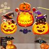 Halloween Pumpkin Handmade DIY Material Children's Handheld Luminous  Decoration Party Supplies