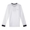 Nike Swoosh Simple Logo Drop Shoulder V-Neck Long Sleeve Knit Sweater Men Sweater White 448192-100