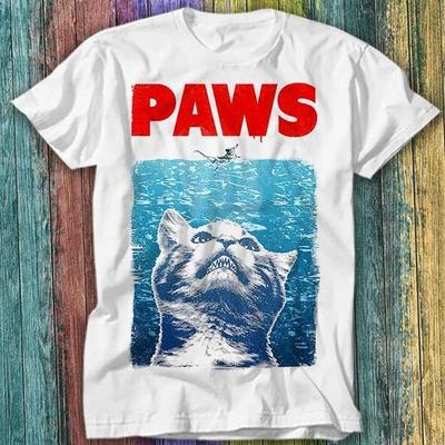 Funny Cat Jaws Paws Kitten Kitty Pet Lover T Shirt Top Tee 224