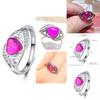 2018 Grenzüberschreitende Explosionsquelle Fantasy Australischer Pfirsichherzring Muttertagsgeschenk Mama Eingesetzter Diamantring