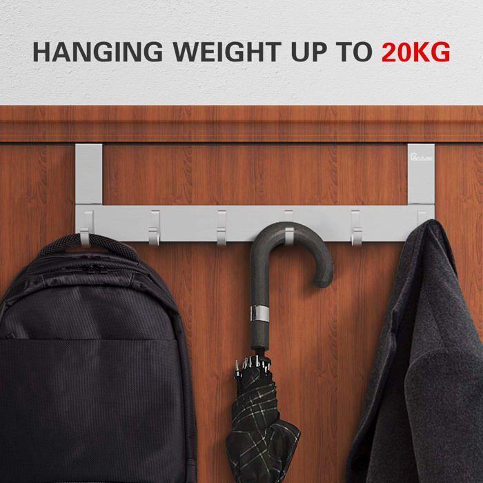 Cintre - marque taille - range-cintre Anjuer - AN - Porte-mteaux 6 crochets, Sur le Cintre de la Porte