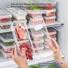 Refrigerator Freezing Organizer Square Storage Box Food Container Fruit Vegetables Storage Box Reusable Kitchen Storage Supplies