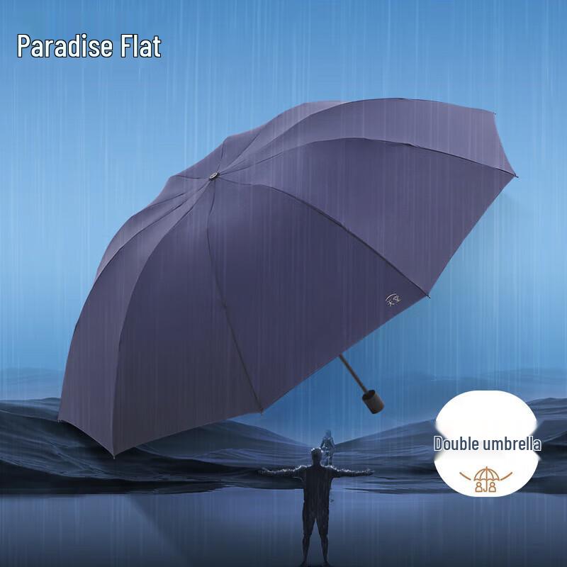 Tiangtang Super Large 76cm 10-Rib Three-Fold Umbrella