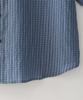 Beullusseonpeullawo Crinkle Check Short Sleeve Shirt [Blue]