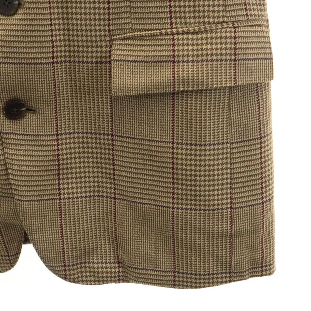 Polo by Ralph Lauren Jackett mit versetztem Muster, tailliert C98-W88-T175 Khaki Herren Gebraucht