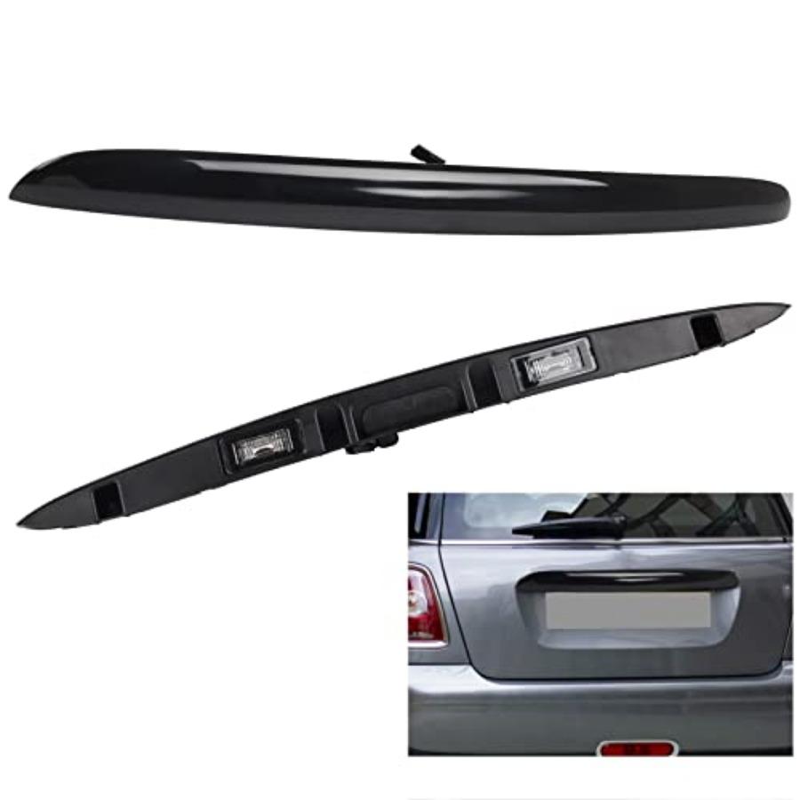 Rear Trunk Hatch Handle with Lamp, Tailgate Trim Lid Trunk Liftgate Pull Handle Compatible with 2005-2015 Mini Cooper Cooper S чёрный