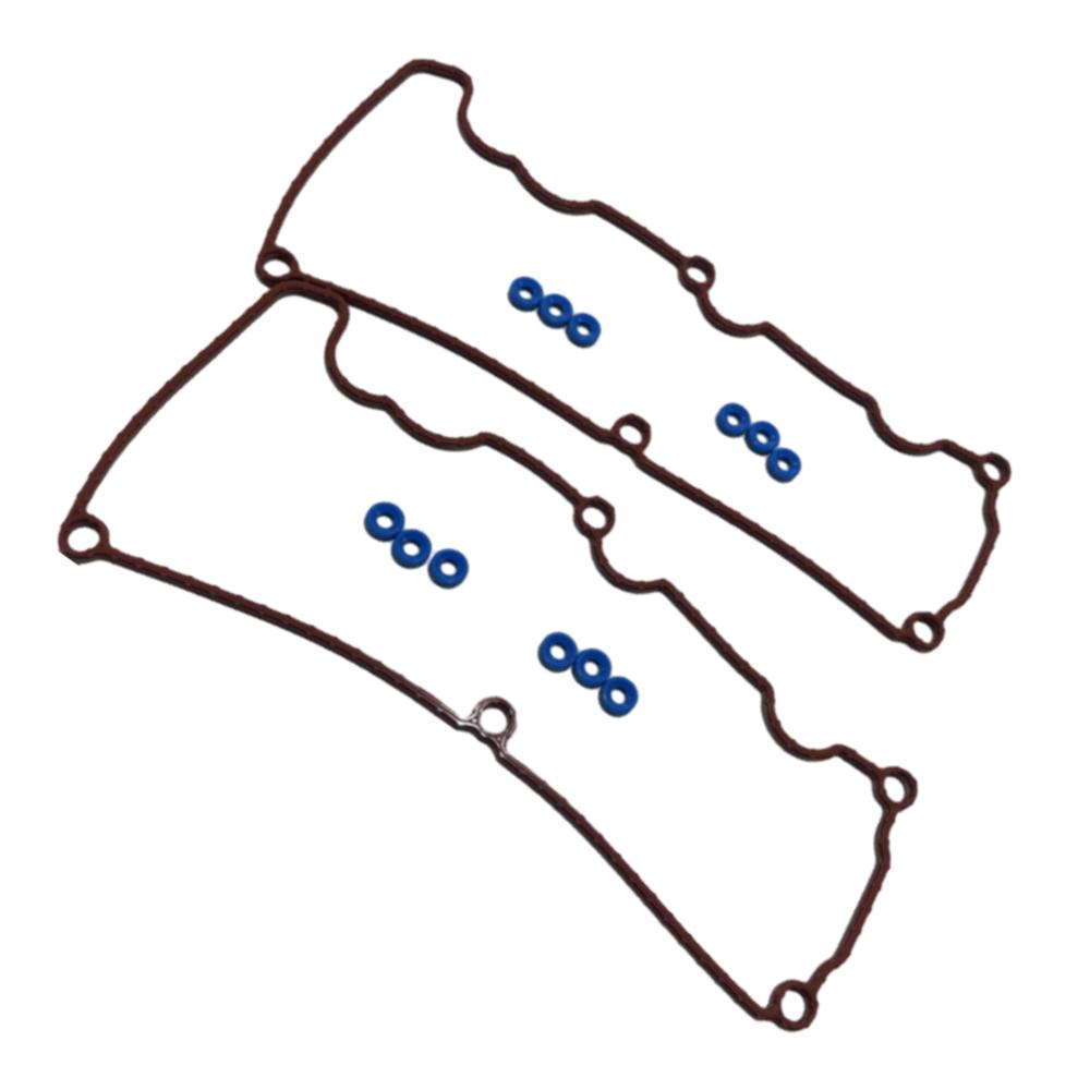 2pcs Valve Cover Gaskets with 12pcs Grommets For Ford Mustang 4.0L V6 SOHC 12V 2005 2006 2007 2008 2009 2010 VS50646R VS50402