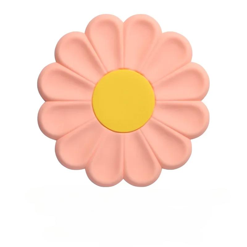 

Цветочный термостойкий силиконовый коврик, подставки для чашек для напитков, нескользящий держатель для горшков, настольная подставка для столовых приборов, кухонные аксессуары, подстаканники, подушечки 17cm розовый