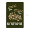 Motorcycle Rider Metal Sign Living Room Mural Create Printing Cinema Tin Sign Poster