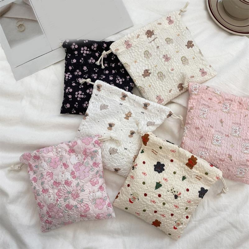 Wiederverwendbarer Polyester-Kordelzugbeutel Aufbewahrung Organisiert Für Beauty-Tools Schmuck Praktische Reise-Accessoires Beutel