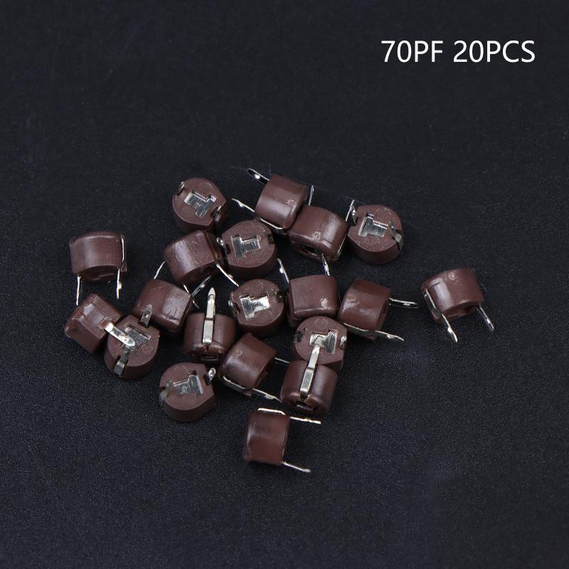 Latest Adjustable Capacitor Plastic Trimmer 3PF 5PF 10PF 20PF 30PF 40PF 50PF 60PF 70PF 120PF Adjustable Variable Capacitor