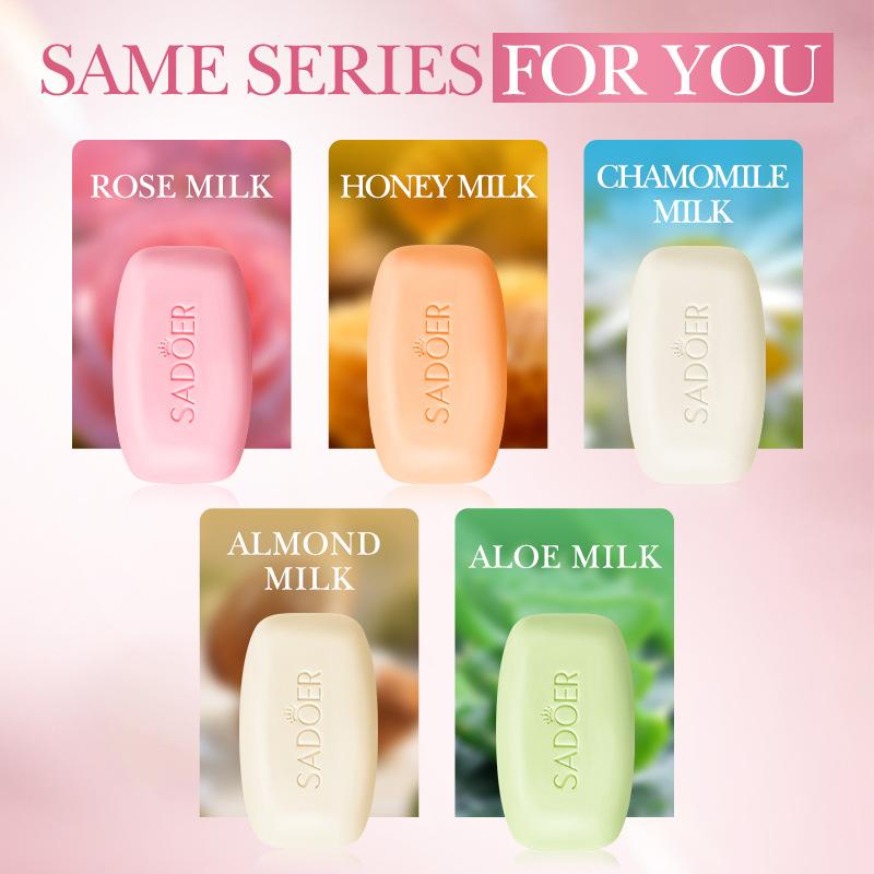 

Rose milk scented Cleansing soap, a handmade soap for deep cleansing of the body. Rose