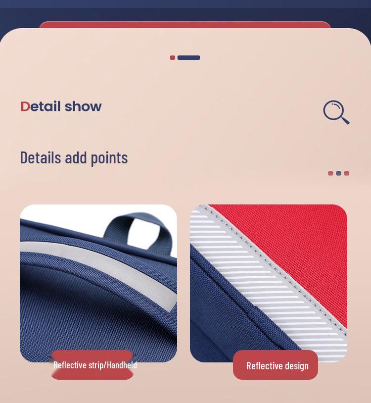 British-Style Lightweight Backpack for Elementary Students: 1-4 Grades, Spine Protection, Large Capacity