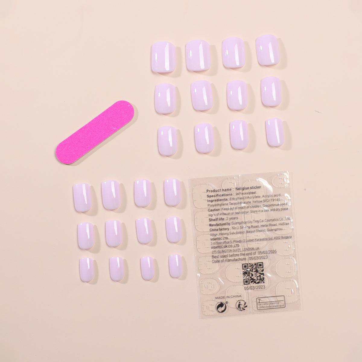 

Однотонные короткие съемные наклейки для нейл-арта