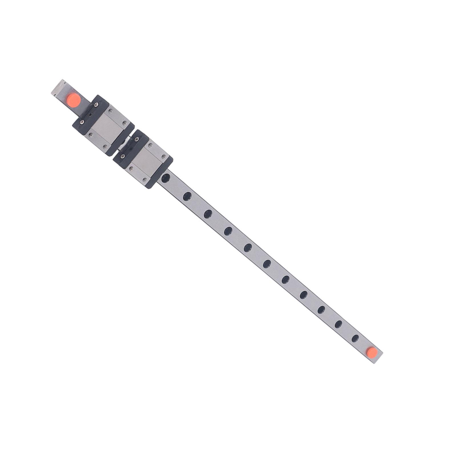 12C Linear   Rail Stainless Steel High Accuracy 4 Point Contact Linear Rail Slide with 2 Sliders for 3D Printer