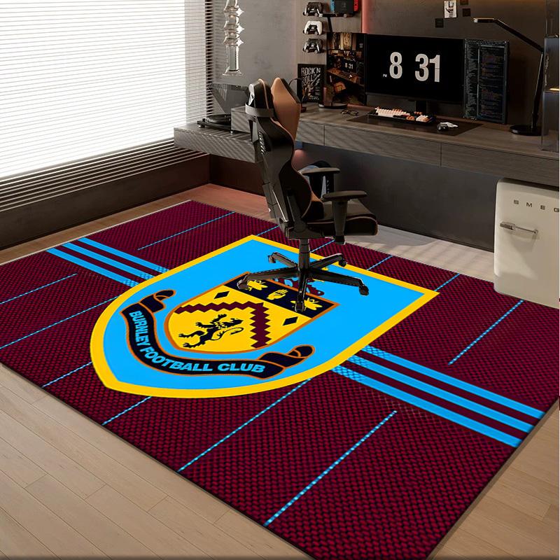 1PC rug Burnley Football Club Carpet, Chair Rug,Area Rug for Office Bedroom living rooms bedroom, Doormat decor Christmas fan gifts