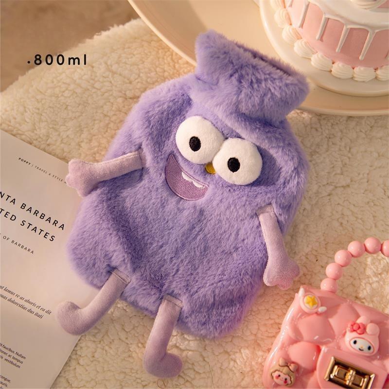 The New Hot-selling Creative Funny Cartoon Hot Water Bottle Cute Plush Warm Water Bag Hand Warmer Foot Warmer Bed Warmer