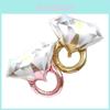 Beautiful Diamond Ring Shaped Foil Ballons For Engagement Wedding Decorations