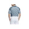 adidas Logo All Over Print Short Sleeve Polo Shirt Men Polo Shirts Arctic-Blue HZ6073