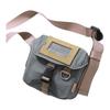 Acne Studios Transparent Id Slot Flap Closure Nylon Shoulder Crossbody Bag Women Bags Dark-Gray C10140DC9