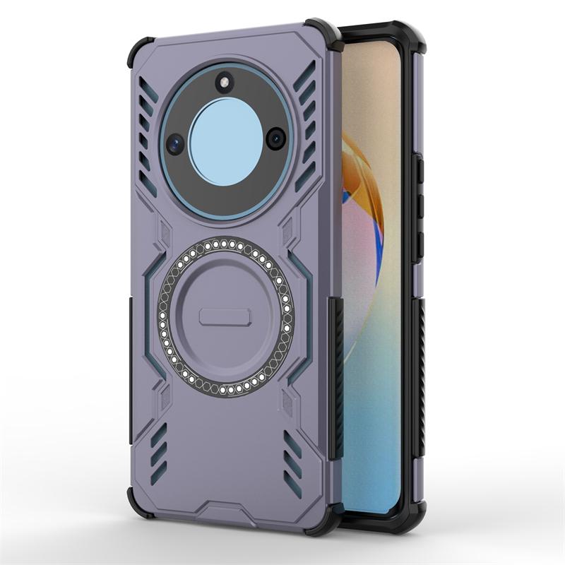 Pouzdro pro Honor X9b Pouzdro pro Honor X9b Pancéřované PC proti nárazu Magnetická adsorpce Bezdrátové nabíjení Zadní kryt pro Pouzdro pro Honor X9b 6,78 palce