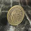 YES/NO Commemorative Decision Coin – Magic Metal Gift for Events & Sales