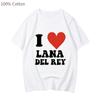 Lana Del Rey Hip Hop Fashion Anime T-shirts Kawaii Casual Manga Tshirt 100% Cott