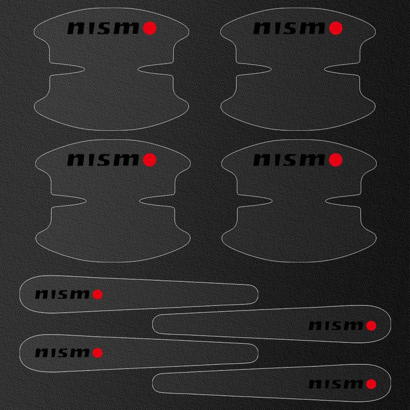 8Pcs Transparent Car Door Handle Bowl Anti Scratch Protective 3D Sticker For Nissan Nismo DAYZ Livina Roox Sentra Altima Cube Micra Note Skyline
