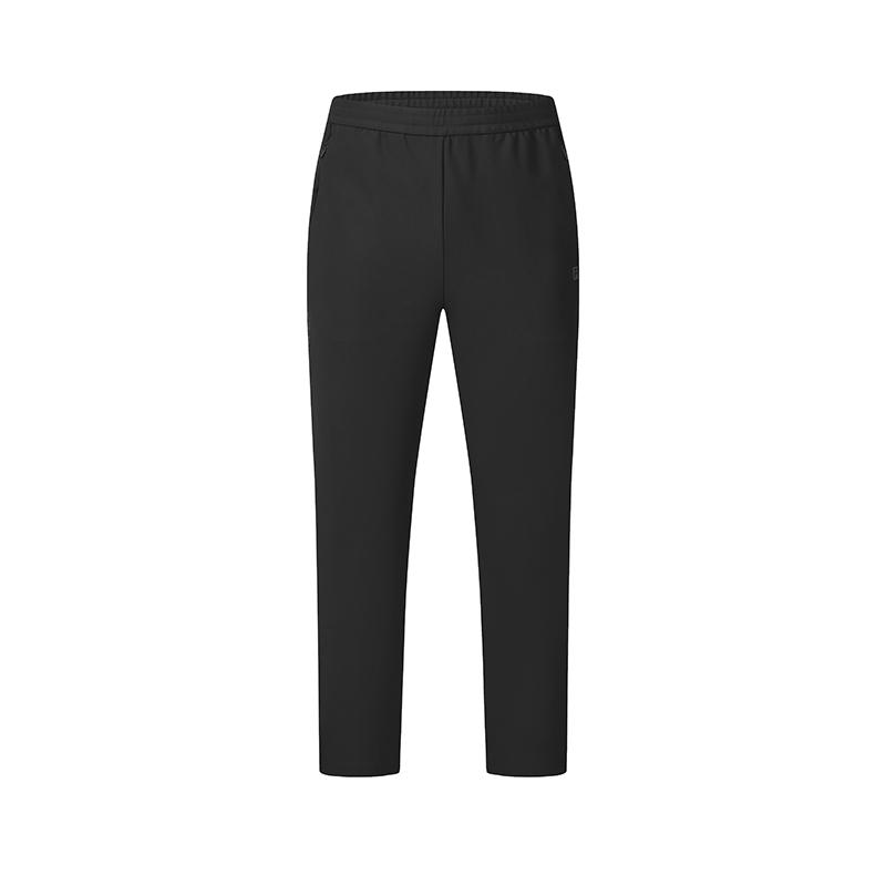 FILA Fitness Versatile Simple Comfortable Knitted Casual Pants Men bottoms Deep-Black A11M511609F-BK