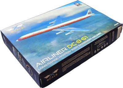 Modelle Plastikmodell XSM144010 X-Maßstab 1/144 DC-8-61 (Flugzeug)