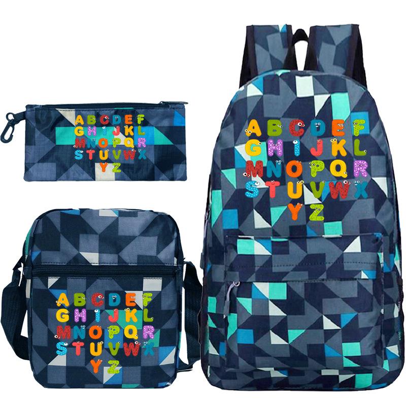 Game Alphabet Lore Alphabet Legend School Bag Backpack Shoulder Bag Pencil Case